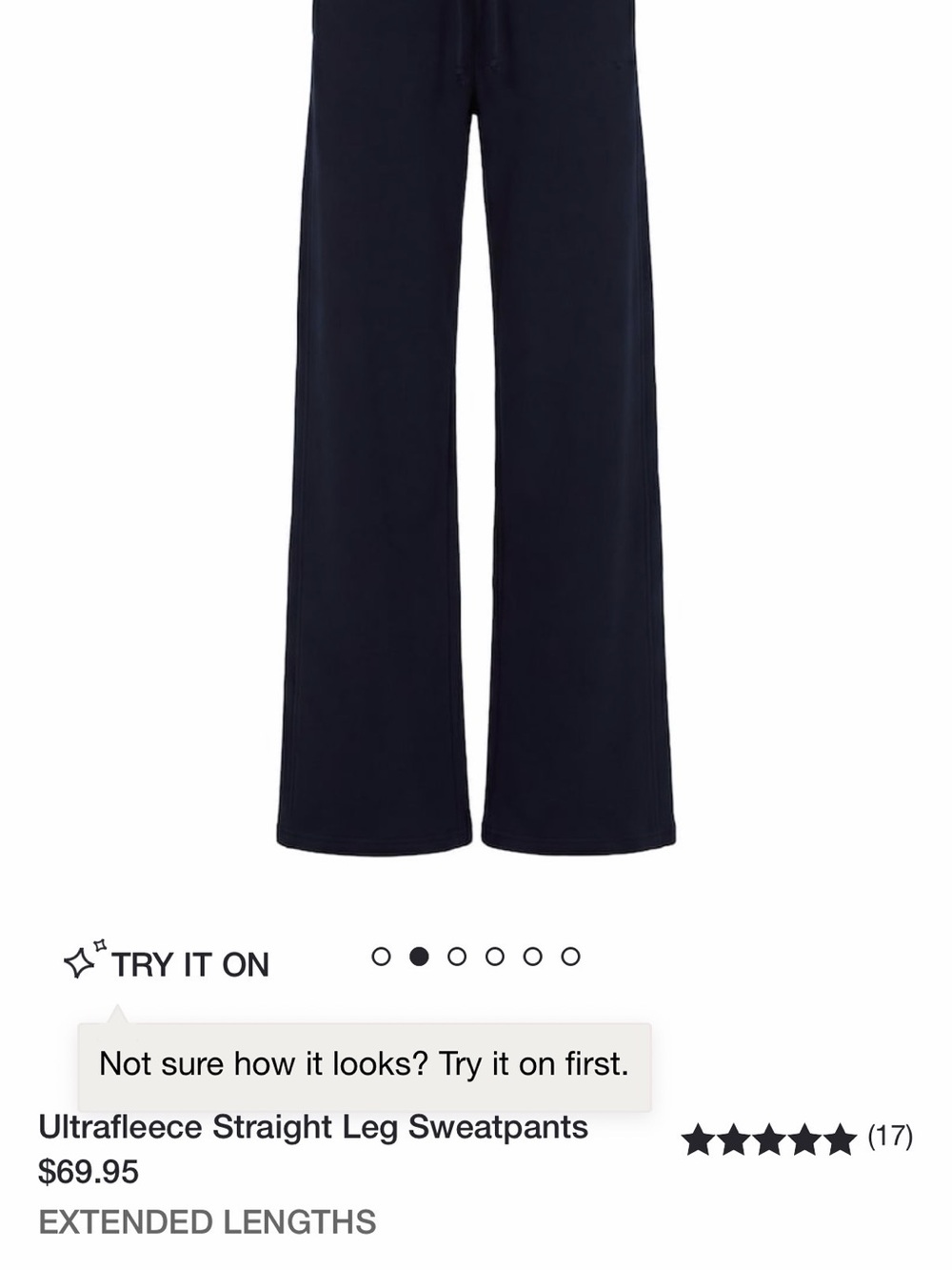 Ultrafleece Straight Leg Sweatpants – Navy